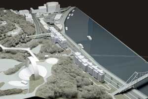 Проектні пропозиції забудови території біля Поштової площі. Масштаб 1:500 Архітектор С.Бабушкін