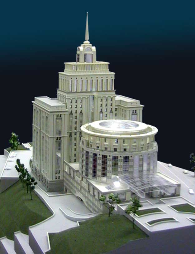 Макет реконструкции гостиницы «Москва».