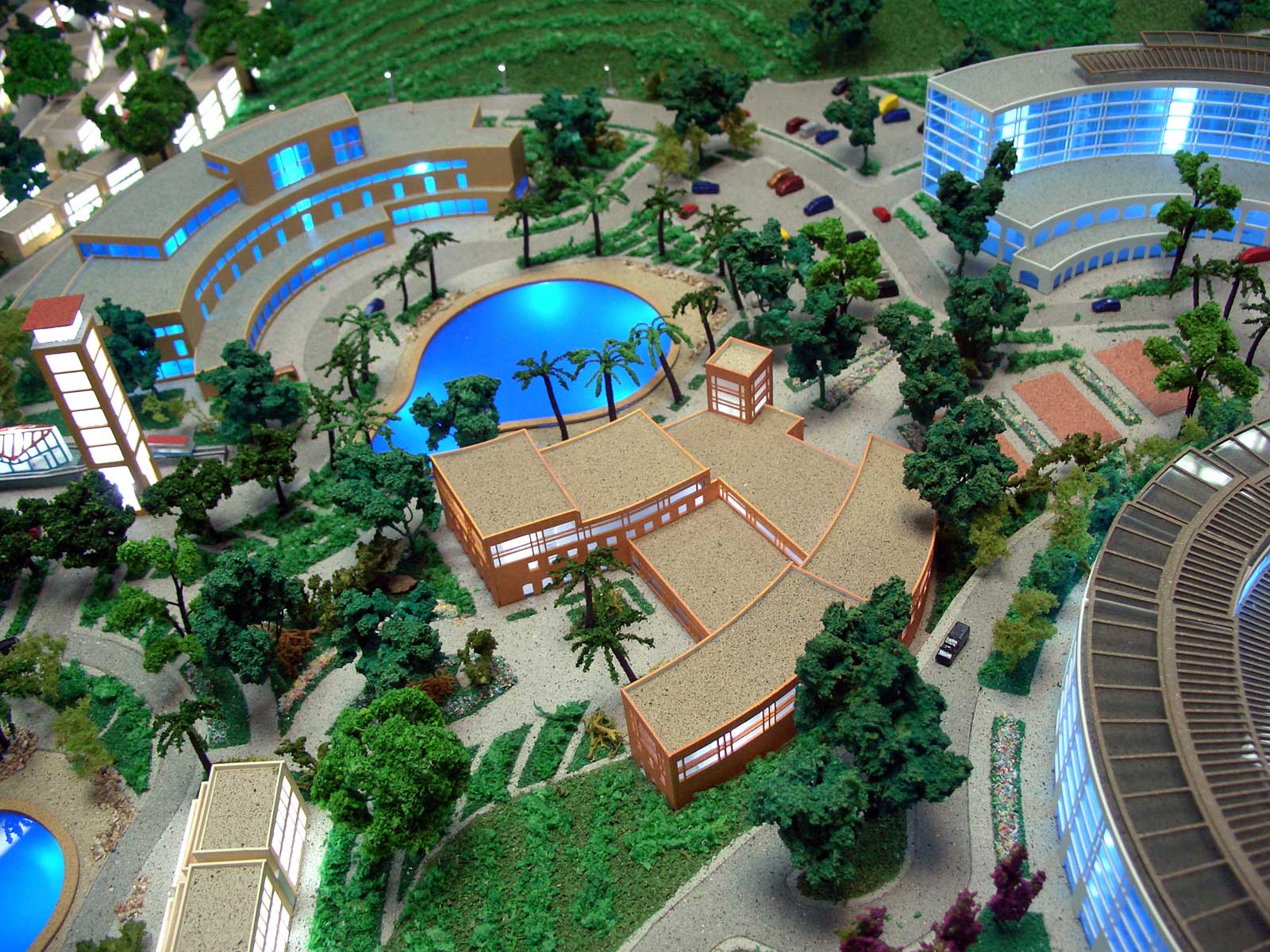 Модель готельних комплексів в м Балаклава М 1:500.