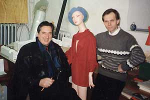 Сотрудники ЧП «Формат». (часть 2) Сергей Бабушкин в макетной мастерской «ФОРМАТ» (1992 год).